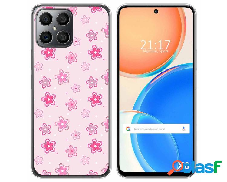 Funda para Huawei Honor X8 TUMUNDOSMARTPHONE Dibujos Flores