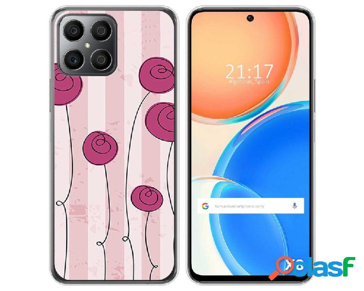 Funda para Huawei Honor X8 TUMUNDOSMARTPHONE Dibujos Flores