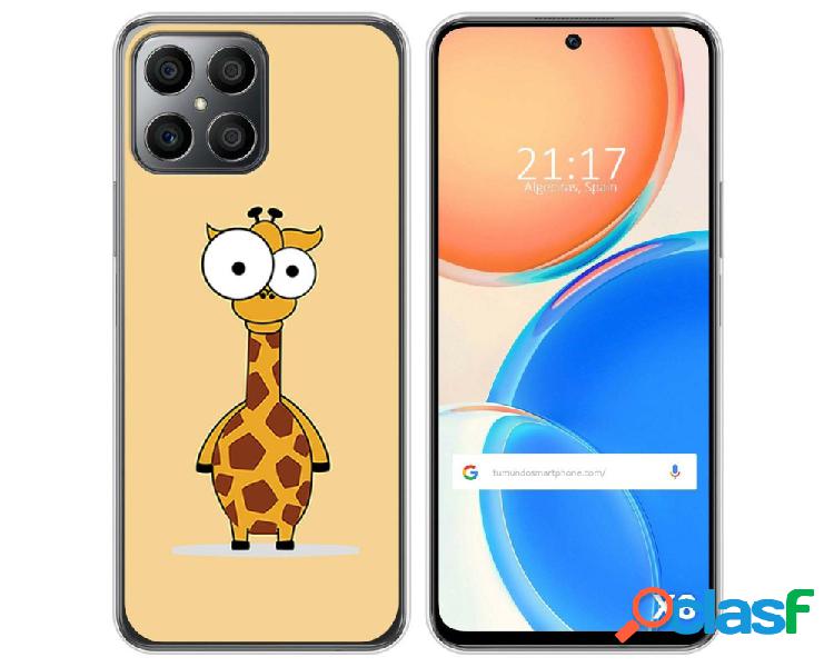 Funda para Huawei Honor X8 TUMUNDOSMARTPHONE Dibujos Jirafa