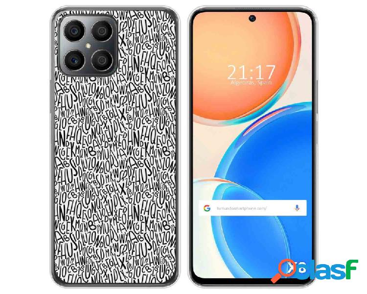 Funda para Huawei Honor X8 TUMUNDOSMARTPHONE Dibujos Letras