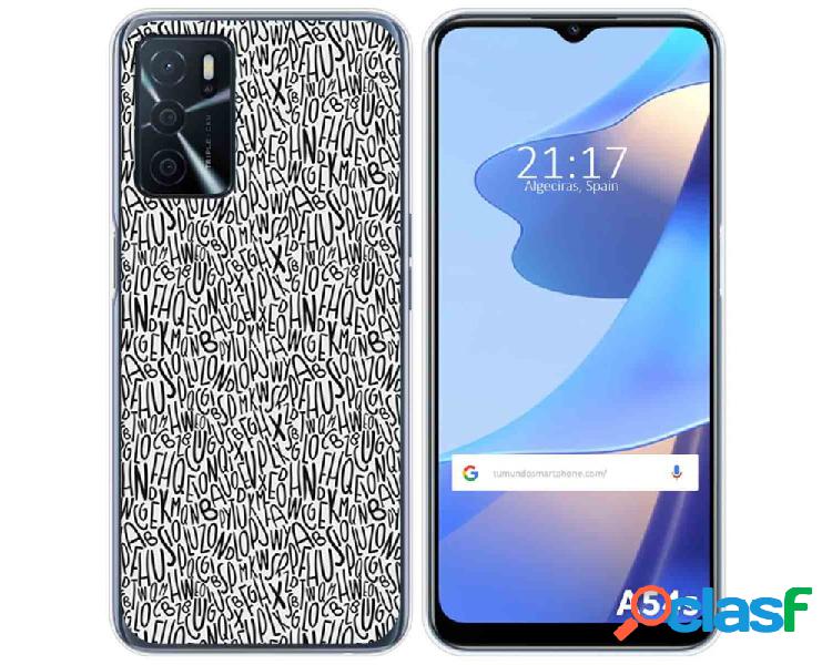 Funda para Oppo A54s TUMUNDOSMARTPHONE Dibujos Letras