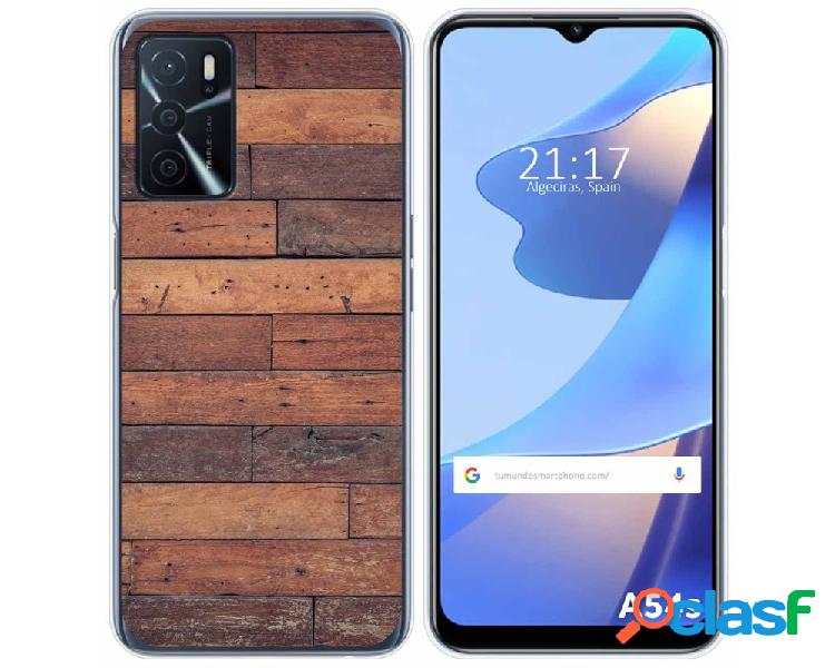 Funda para Oppo A54s TUMUNDOSMARTPHONE Dibujos Madera 03