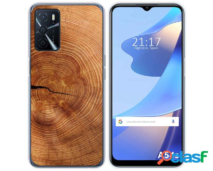 Funda para Oppo A54s TUMUNDOSMARTPHONE Dibujos Madera 04