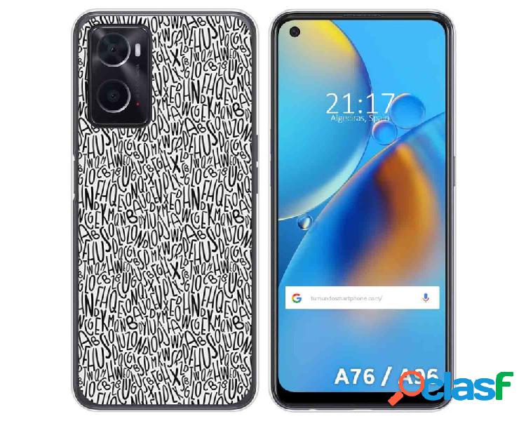 Funda para Oppo A76 / A96 TUMUNDOSMARTPHONE Dibujos Letras