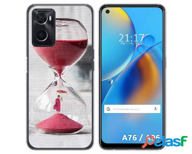 Funda para Oppo A76 / A96 TUMUNDOSMARTPHONE Dibujos Reloj