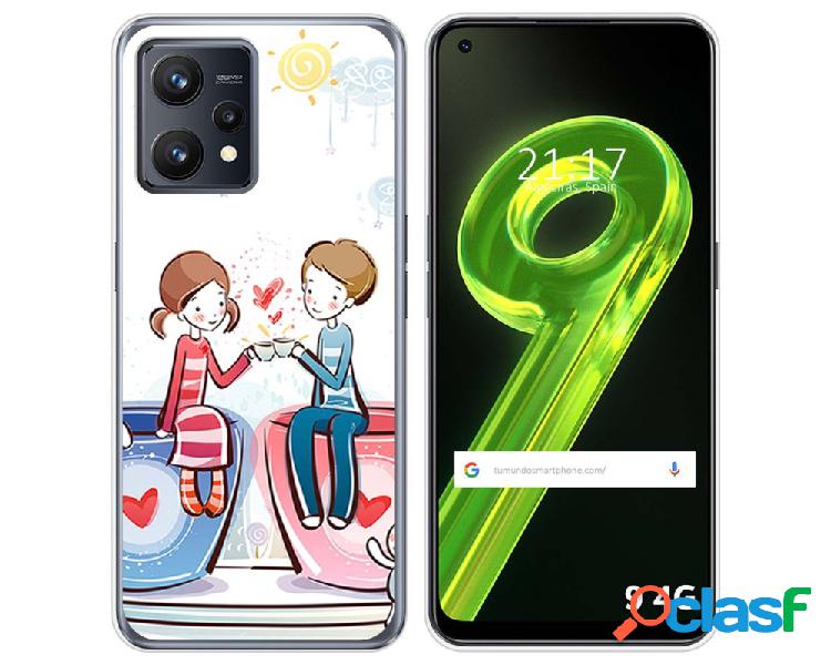 Funda para Realme 9 4G TUMUNDOSMARTPHONE Dibujos Café