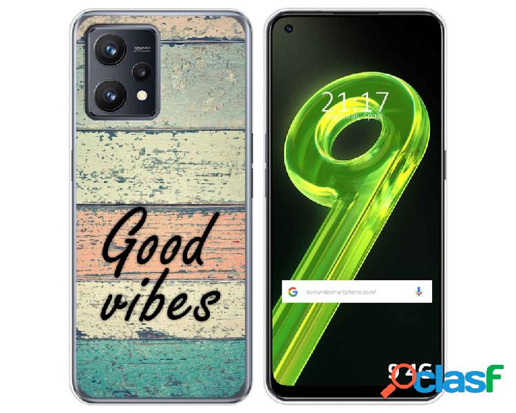 Funda para Realme 9 4G TUMUNDOSMARTPHONE Dibujos Madera 01