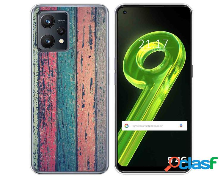 Funda para Realme 9 4G TUMUNDOSMARTPHONE Dibujos Madera 10