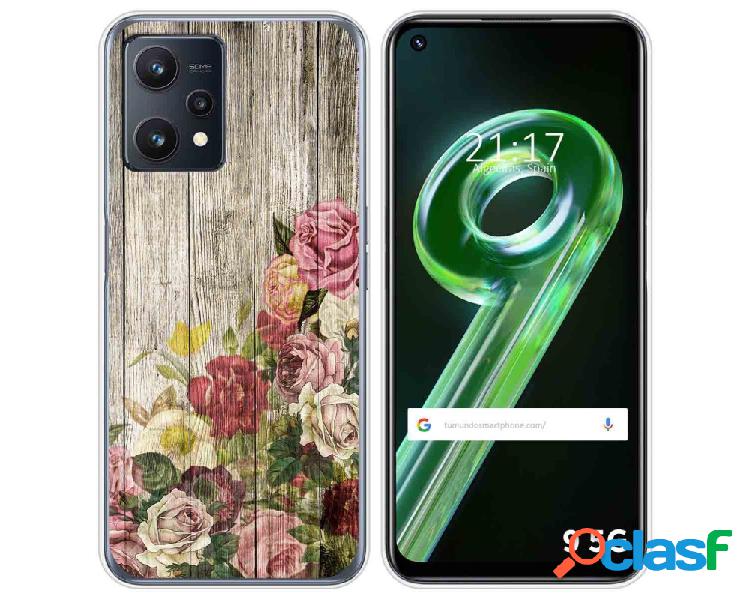 Funda para Realme 9 5G TUMUNDOSMARTPHONE Dibujos Madera 08