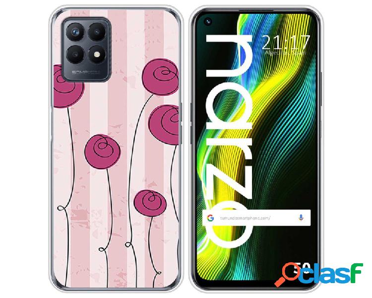 Funda para Realme Narzo 50 TUMUNDOSMARTPHONE Dibujos Flores