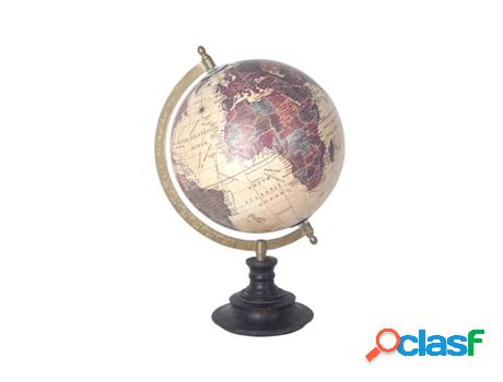Globo Mundo MARRÓN de Metal 34*20*22cm