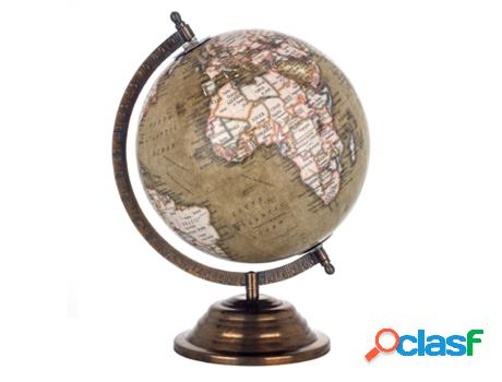 Globo Mundo VERDE de Metal 30*22*22cm