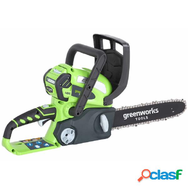 Greenworks Motosierra 40 V batería no incluida G40CS30 30