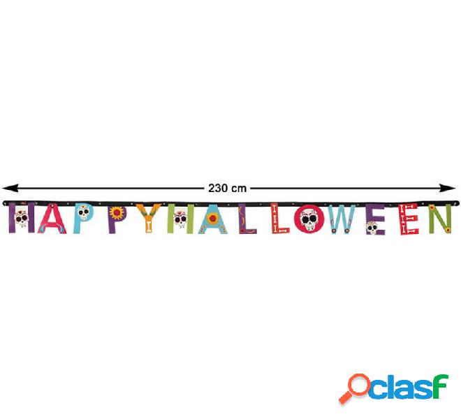 Guirnalda Happy Halloween Multicolor de 230 cm