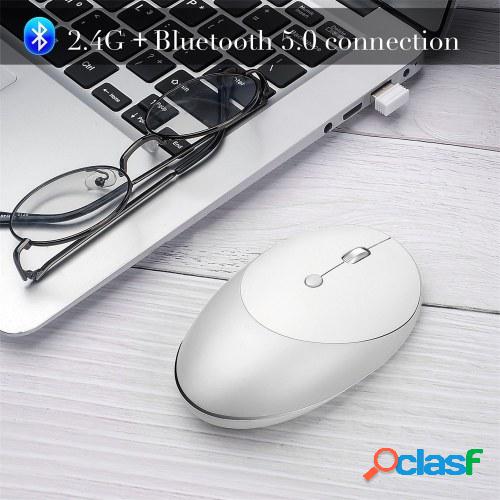 HXSJ T36 Tres modos BT 3.0 + 5.0 + 2.4G Ratón inalámbrico
