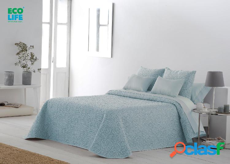 JVR Colcha Bouti Estampada Modelo Ferrara - Azul / 260 cm