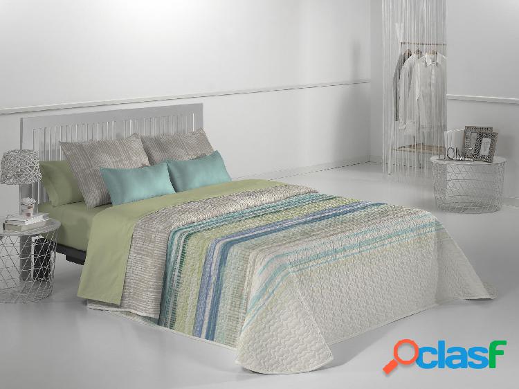 JVR Colcha Bouti Estampada Modelo Queens - Azul / 235 cm