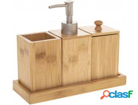 Juego De Baño HOGAR Y MÁS Keta Madera Natur (madera)