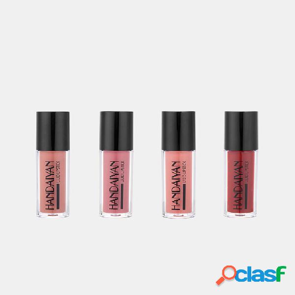 Juego de 4 brillos de labios líquidos Crema hidratante