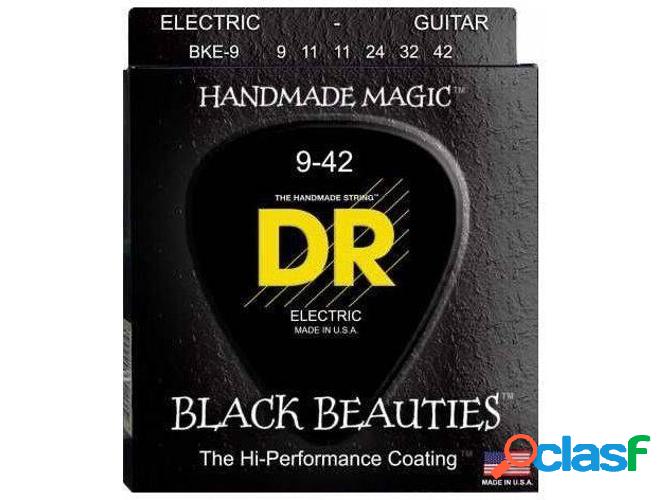 Juego de Cuerdas Guitarra Eléctrica DR BKE-9 Black Beauties