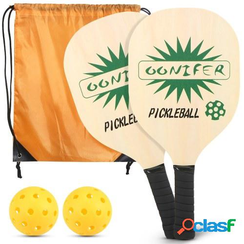 Juego de palas de madera Pickleball Palas de pickleball