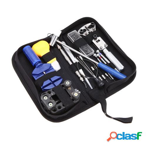KKmoon 14PCS Reparación de relojes Herramienta Equipo Caso