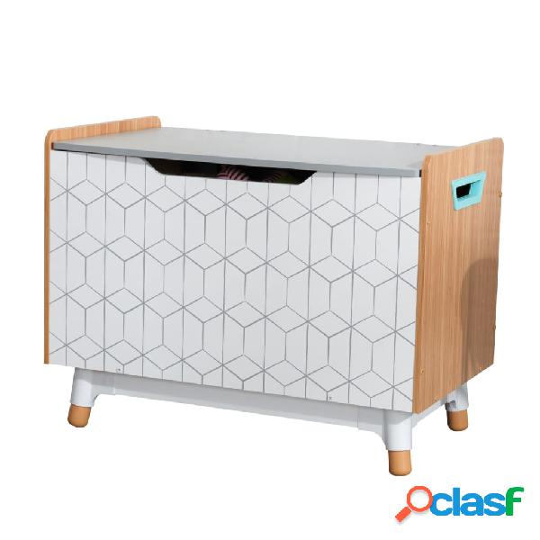 KidKraft Caja para juguetes Mid-Century Modern gris
