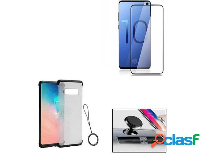Kit Carcasa, Protector de Vidrio Nano Curved UV y Soporte