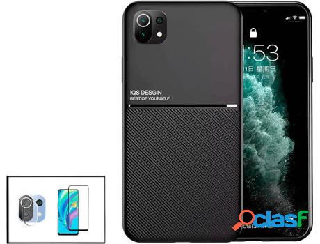 Kit Funda Magnetic Lux,5D Full Cover y Protector de Cámara