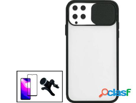 Kit Funda Slide Window Anti Choque Frosted, Protector 5D