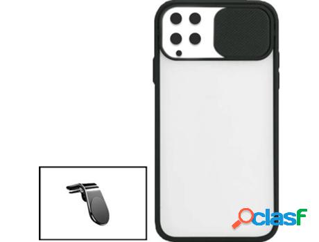 Kit Funda Slide Window Anti Choque Frosted y Soporte