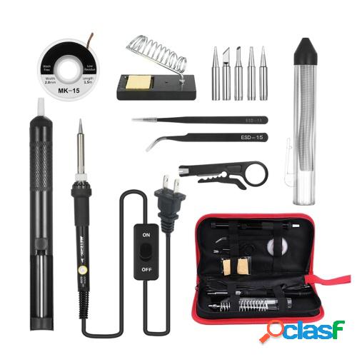 Kit de soldador 14 en 1 60 W Soldador de temperatura
