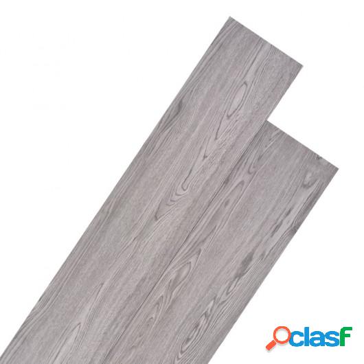 Lamas para suelo de PVC 5,26 m² 2 mm gris oscuro