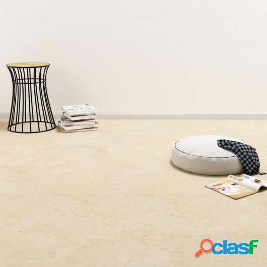 Lamas para suelo de PVC autoadhesivas beige 5,11 m²