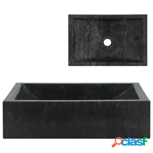 Lavabo 45x30x12 cm mármol negro