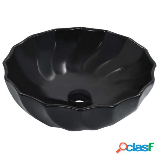 Lavabo 46x17 cm cerámica negro