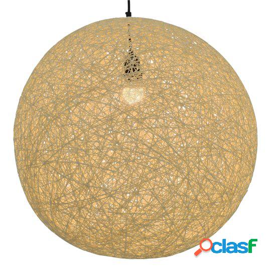 Lámpara colgante esférica color crema E27 55 cm