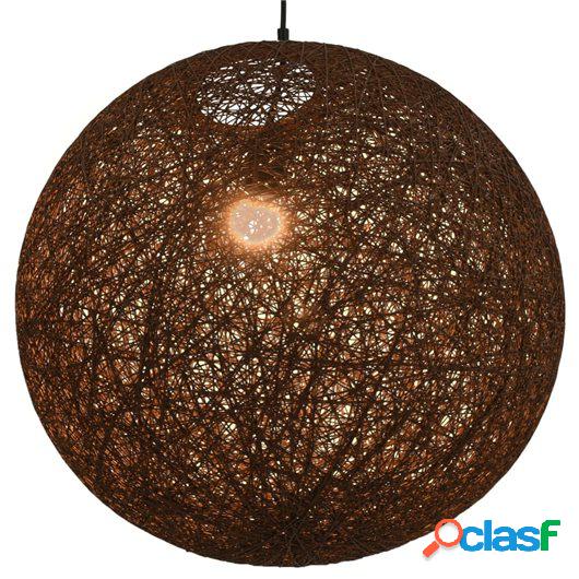 Lámpara colgante esférica marrón E27 55 cm