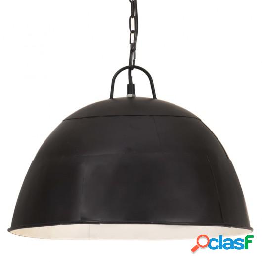 Lámpara colgante vintage redonda 25 W negro 41 cm E27