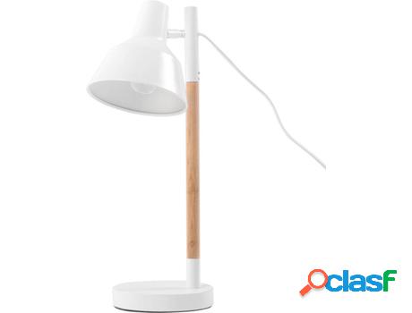 Lámpara de Mesa Aldan (Blanco - Metal -17x17x53 cm)