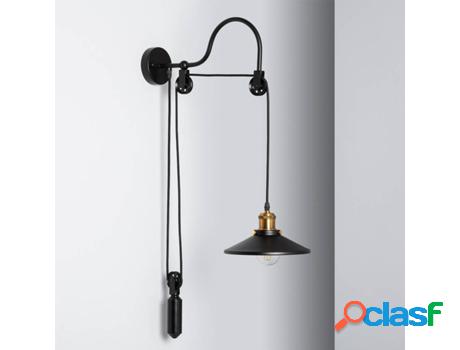 Lámpara de Pared LEDKIA Auala (Negro - E27 - 12 W)