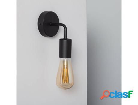 Lámpara de Pared LEDKIA Jayso (Negro - E27 - 60 W)