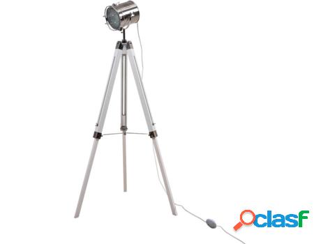 Lámpara de Pie LEDKIA Turea (Plateado - E27 - 25 W)