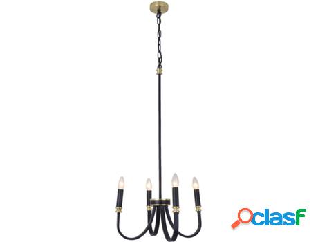 Lámpara de Suspensión LEDKIA Makenduru (Negro - E14 - 3x40