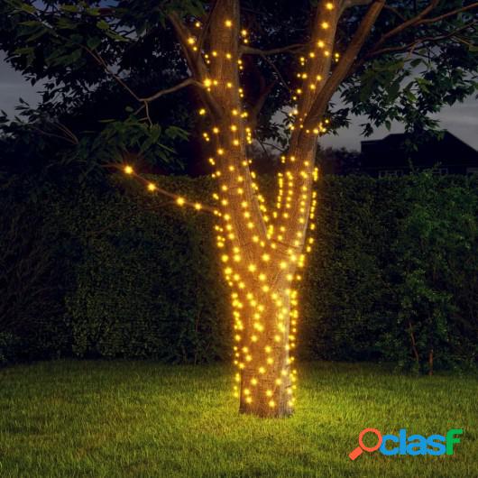 Luces de hadas solares 5 uds 5x200 LED blanco cálido