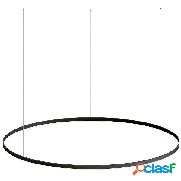 Luminaria colgante ring 115w ø1800mm negro blanco neutro