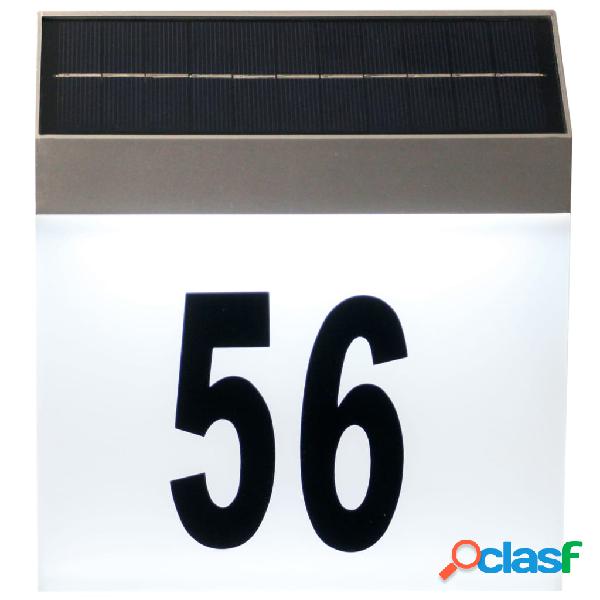 Luxform Lámpara solar LED número de casa pared Cornwall