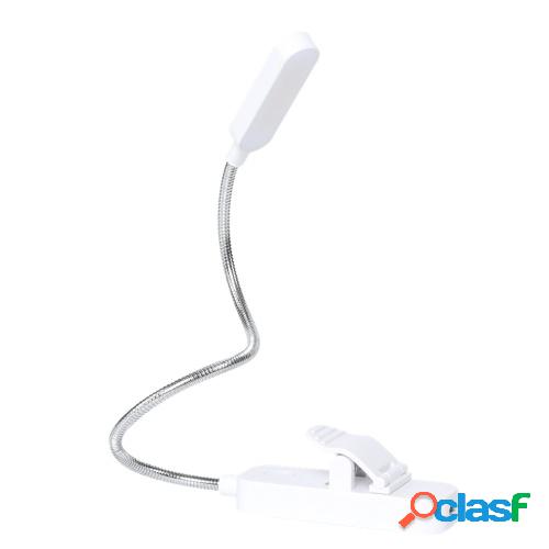 Luz LED con clip flexible en el libro Luz de lectura para
