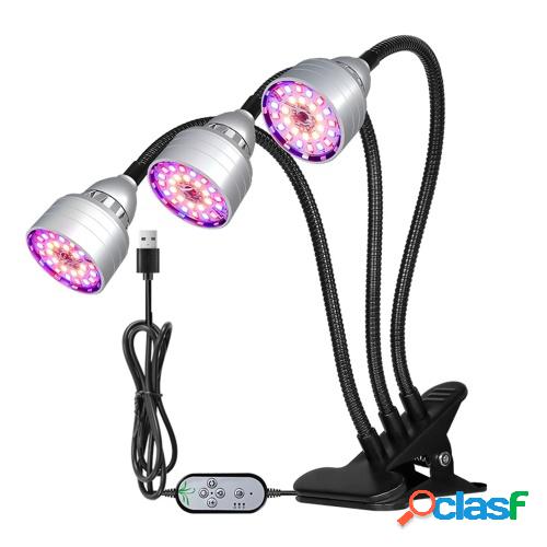Luz de cultivo de plantas USB 26 LEDs de espectro completo