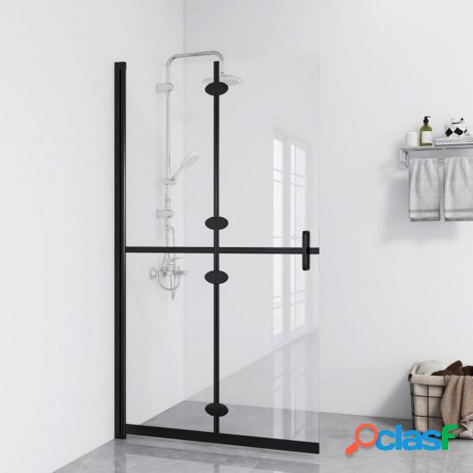 Mampara de ducha plegable vidrio ESG transparente 80x190 cm